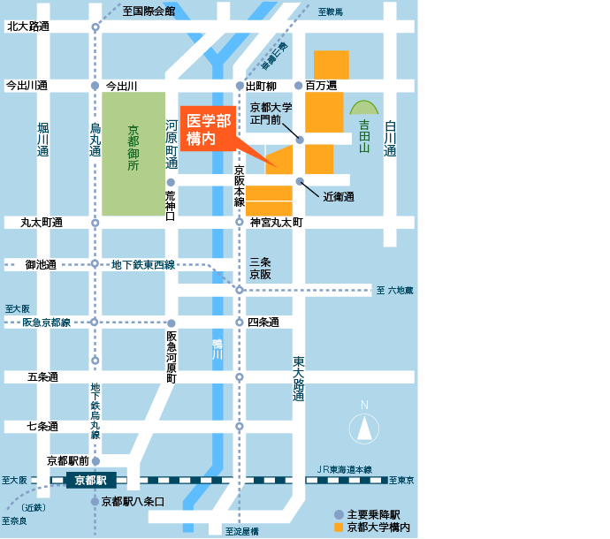 Yoshida Campus map